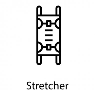 Sedye vektörünün çizgi simgesi 