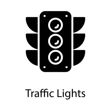 Glyph tasarımında trafik sinyali ışıkları 