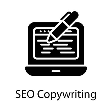 Glif tasarımında içerik yazma simgesi.