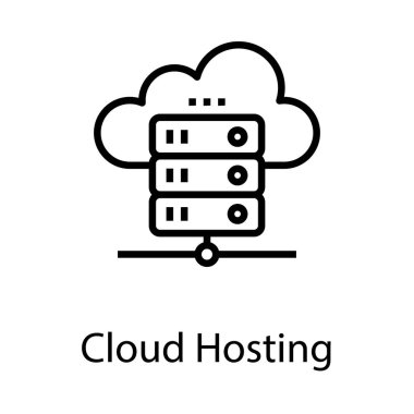 Çizgi tasarımında bulut veri barındırma 