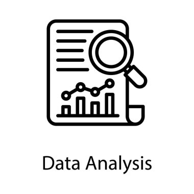Grafiksel veri analizi simgesi tasarımı 