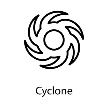 Sıra tasarımında siklon vektörü 