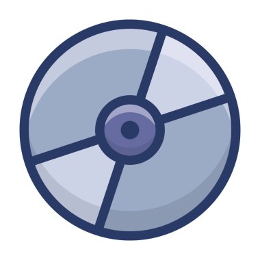 Kompakt disk düz tasarım vektörü 