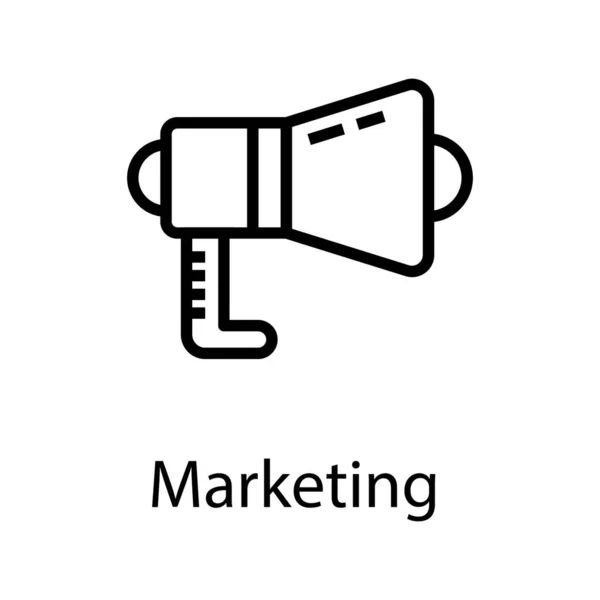 Symbol Des Marketings Linienvektor — Stockvektor