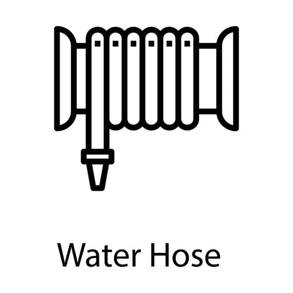 Wasserschlauch Symbol Linienvektor — Stockvektor