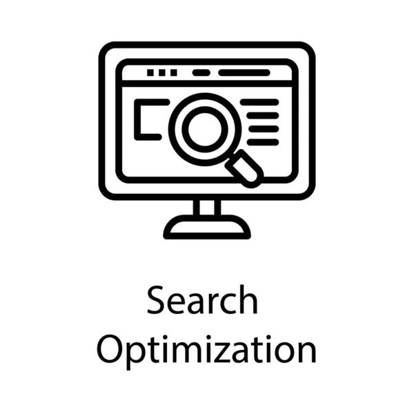 Ikona Optymalizacji Wyszukiwarki — Wektor stockowy