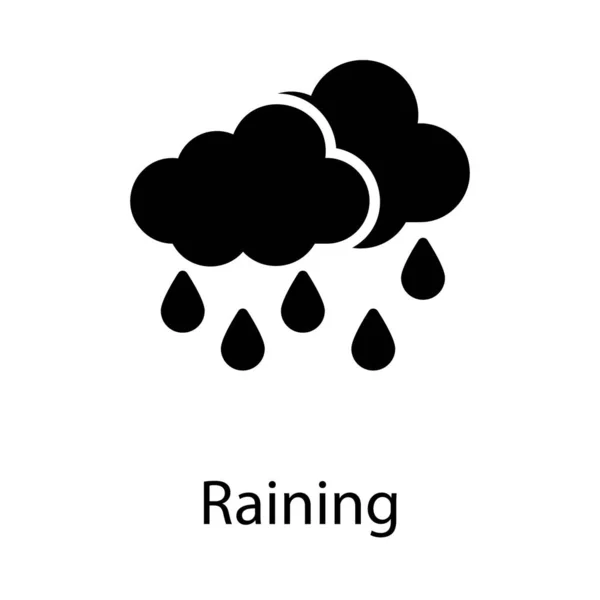固体设计的雨天矢量 — 图库矢量图片