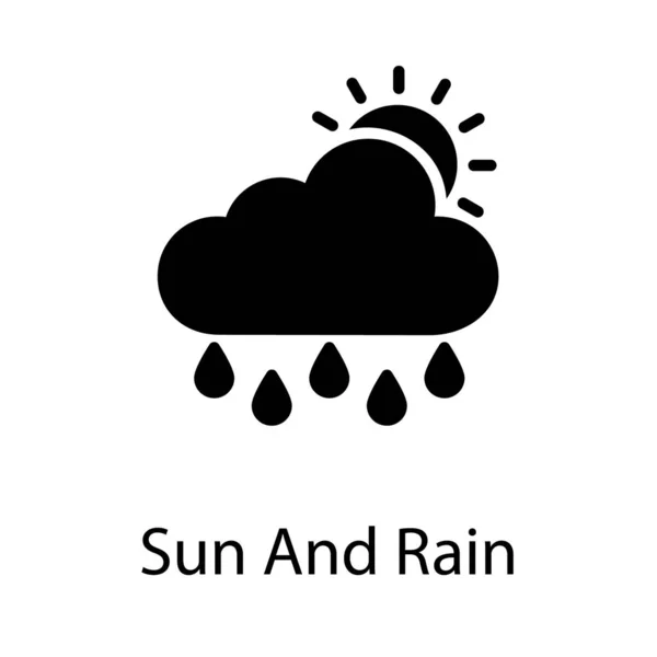 Design Pro Sun Déšť — Stockový vektor