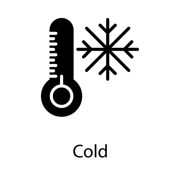 凍結温度ベクトル設計のアイコン — ストックベクタ