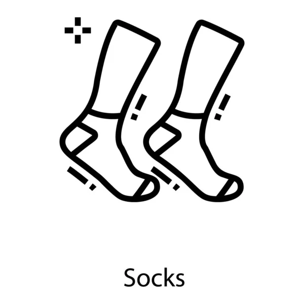 Hat Tasarımında Kışlık Çorap Vektörü — Stok Vektör