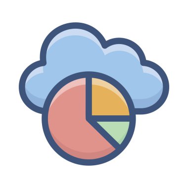 Bulut infografik vektör tasarımı 