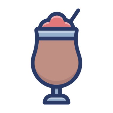 dondurma Kupası düz simgesi 