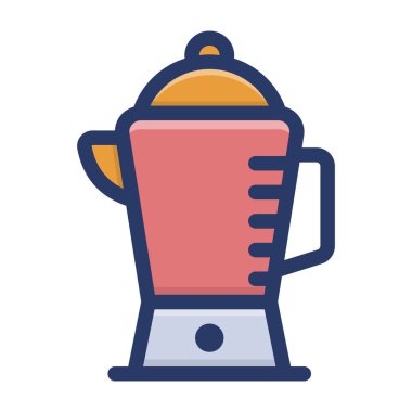 Katı tasarımda çay termos vektörü 