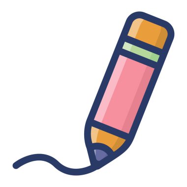 İmza düz vektör simgesi 