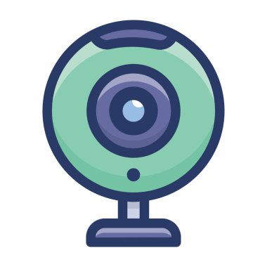 Web kamerası beyaz arkaplanda izole edildi 