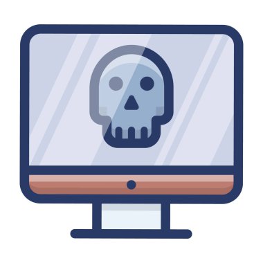 Düz tasarımda bilgisayar hackleme vektörü 