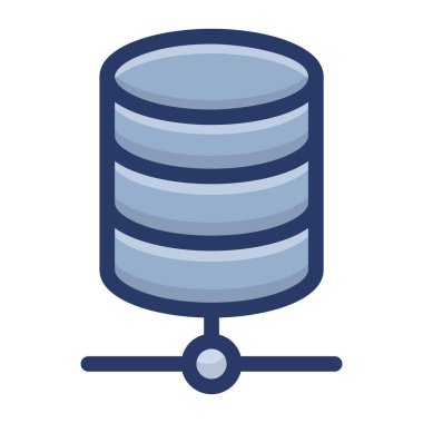 Düz veritabanı depolama vektör tasarımı 