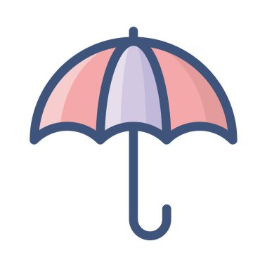 Düz tasarımda koruyucu şemsiye vektörü 