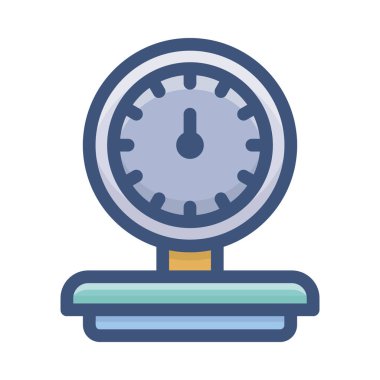 Düz ağırlık ölçeği vektör tasarımı 