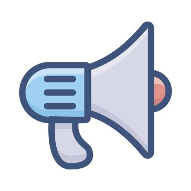 Düz tasarımreklam megafon vektörü 