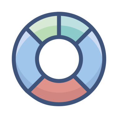 Düz tasarımda yaşam bandı vektörü 