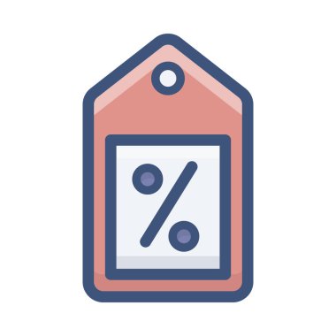 Düz tasarımda satış etiketi vektörü 