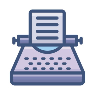 Düz tasarımda daktilo vektörü oluşturma 