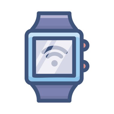 Akıllı saat düz tasarım simgesi 