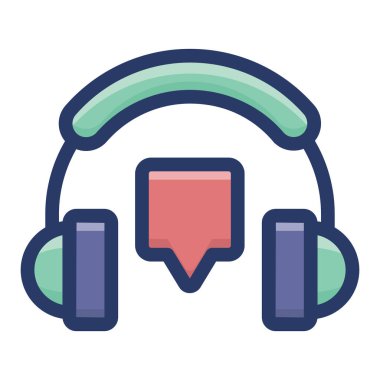 Düz vektördeki teknik destek simgesi 