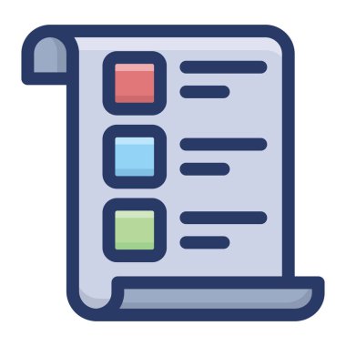 Todo liste simgesini düz tasarım.