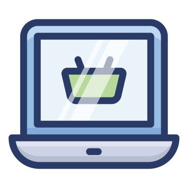 Online alışveriş düz tasarım 