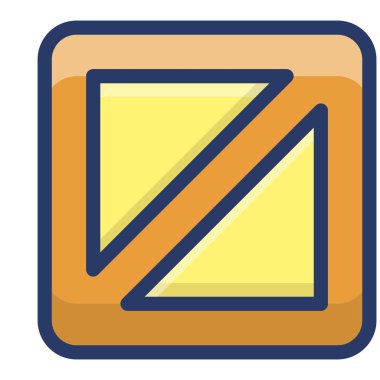 Düz tasarımda teslim kutusu simgesi