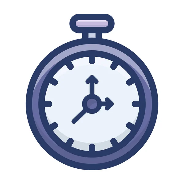 Chronomètre Plat Icône Vecteur — Image vectorielle