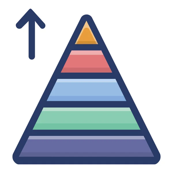 三角形金字塔图图标设计 — 图库矢量图片