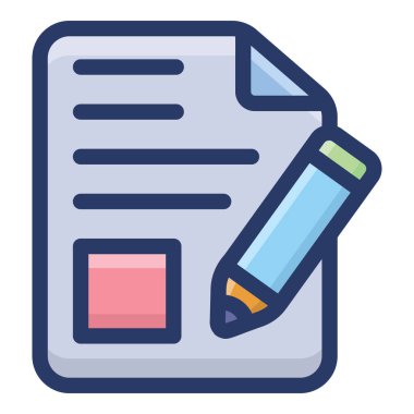 Düz yazı kağıdı vektör tasarımı  