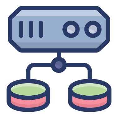 Düz tasarımda veri sunucusu yapısı 