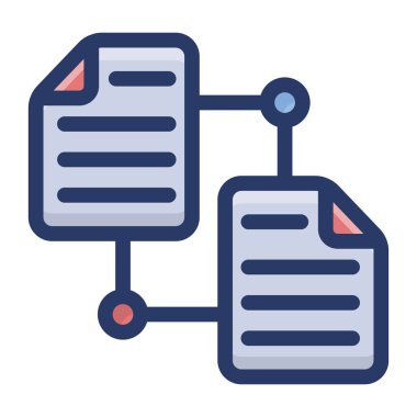 Düz tasarımda dosya değişimi vektörü 