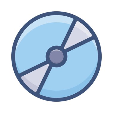 Kompakt disk düz tasarım vektörü 