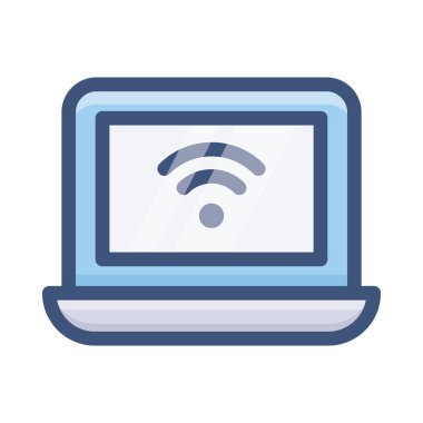 Dizüstü wifi ağının düz tasarımı