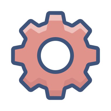 Düz tasarım ayarlama simgesi