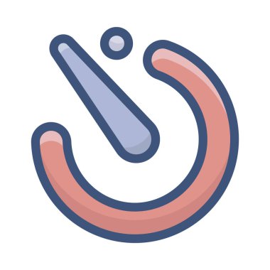 Hız göstergesi simgesi düz tasarım