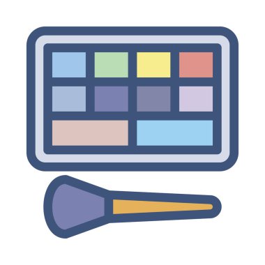 Boyama araçları simgesi düz tasarım