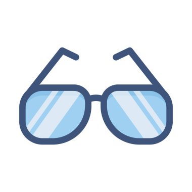 Güneş gözlüğü düz tasarım simgesi