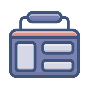 Düz tasarımda radyo simgesi.