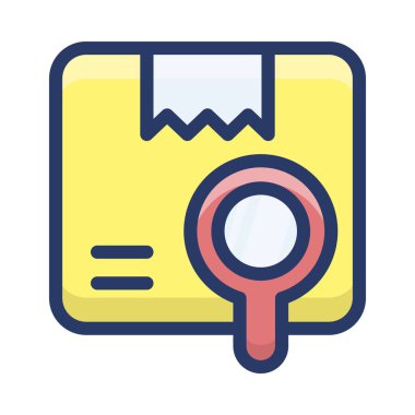 Arama parseli düz tasarım simgesi.