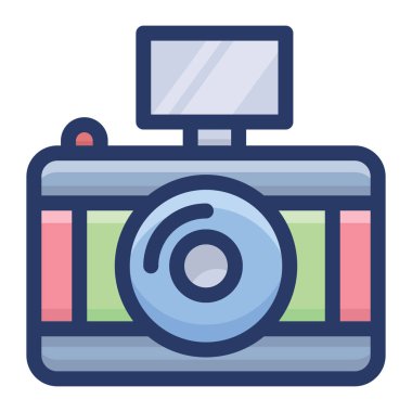 düz dizaynlı kamera simgesi.