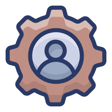 Yönetici düz simge tasarım vektörü 