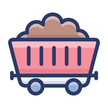 Düz vektör bahçe el arabası