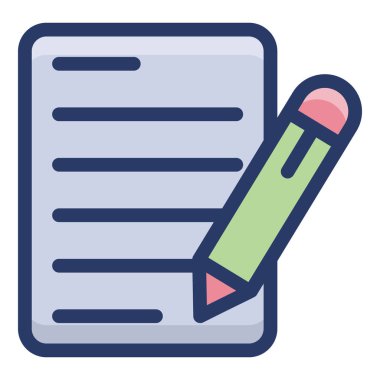 Düz tasarımda kağıt vektörü yazma