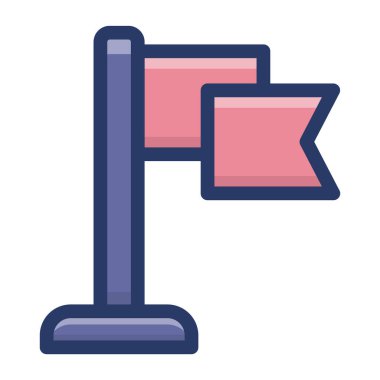 Gurur verici bayrak vektörünün düz tasarımı 